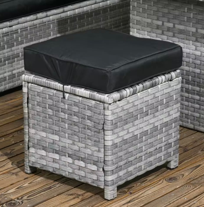 9/10 Seater Outdoor Rattan Dining Set