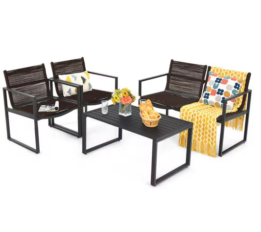 4 Seat Patio Set With Coffee Table