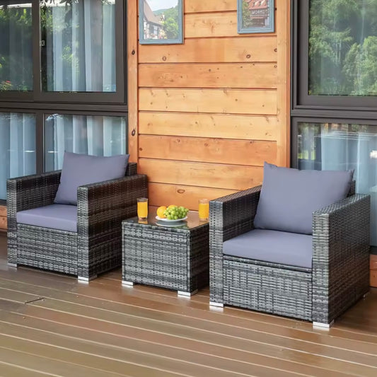 2 Seat Rattan Outdoor Furniture Set