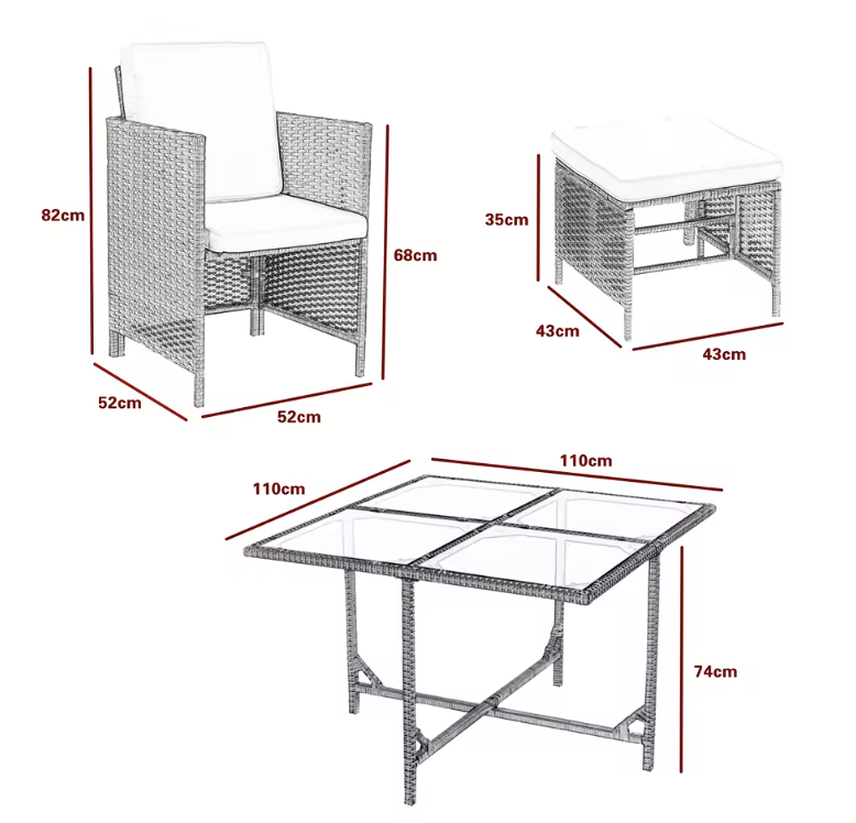 8 Seater Garden Furniture Set