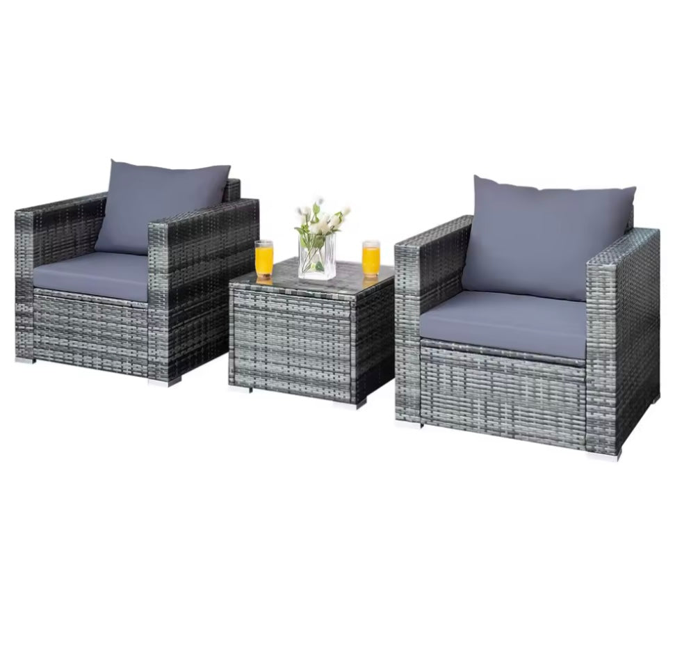 2 Seat Rattan Outdoor Furniture Set