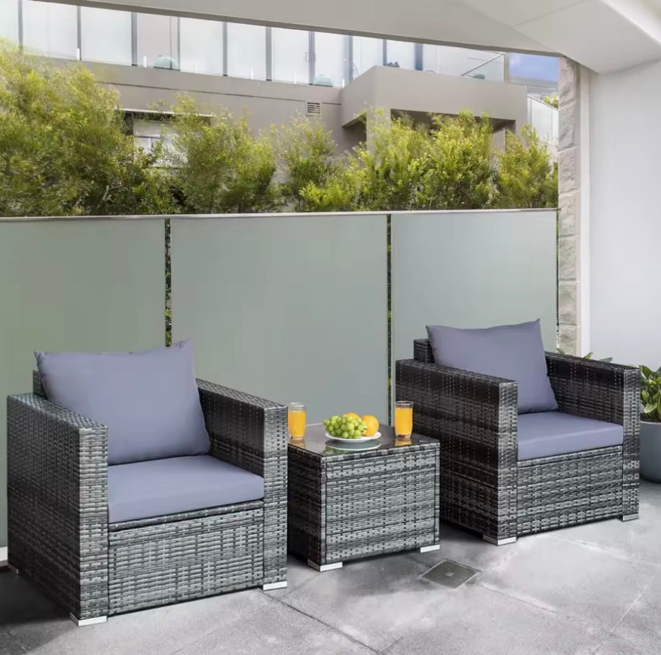 2 Seat Rattan Outdoor Furniture Set